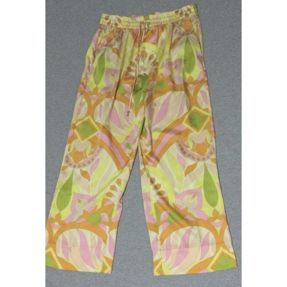 ZARA woman multicolor pants size Large polyester